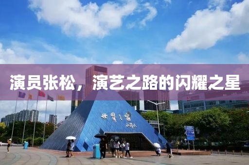 演員張松，演藝之路的閃耀之星