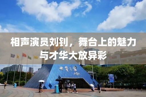 相聲演員劉釗，舞臺上的魅力與才華大放異彩